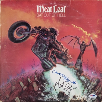 Meat Loaf and Phil Rizzuto Autographed "Bat out of Hell" Vinyl LP (PSA/DNA)